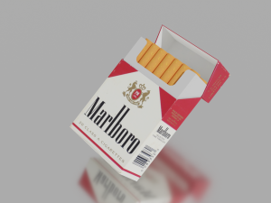 Pack of cigarettes 3D Model