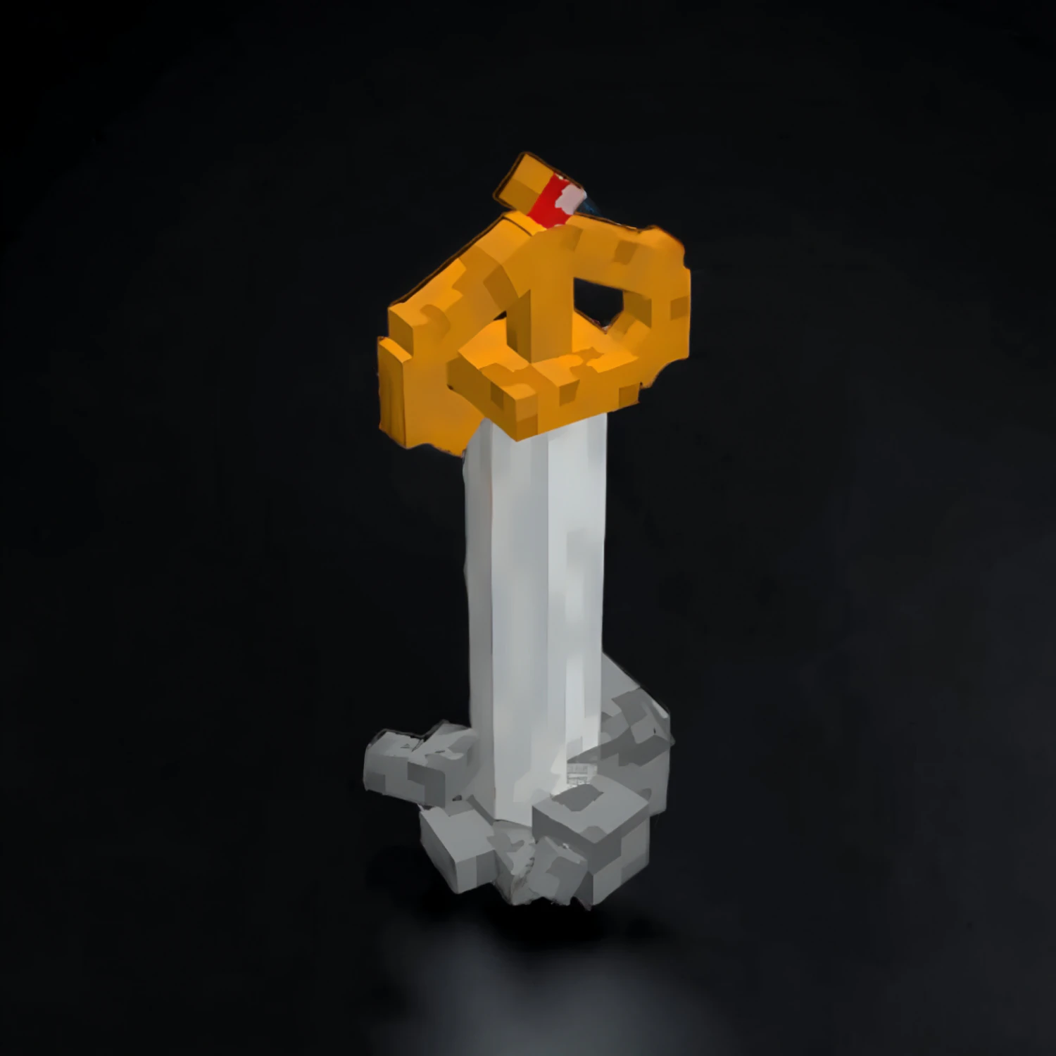 Golden SwordShort version 3D Model .c4d .max .obj .3ds .fbx .stl .blend 