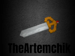 Golden SwordShort version 3D Model