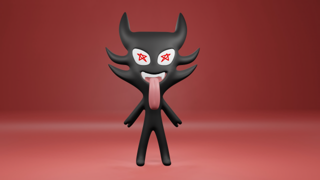 Black Monster Modelo 3D .c4d .max .obj .3ds .fbx .stl .blend