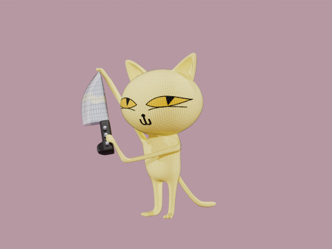 Vewn cat 3Dプリントモデル