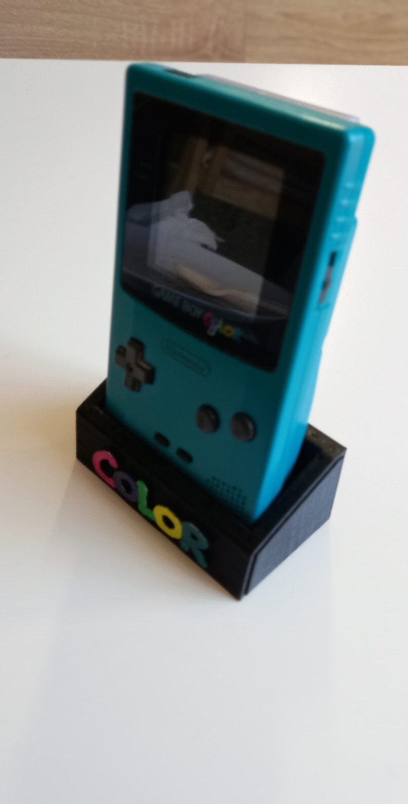 Gameboy stand 3Dプリントモデル .c4d .max .obj .3ds .fbx .stl .blend 