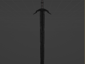 Ancient Nordic rune sword 3D Model