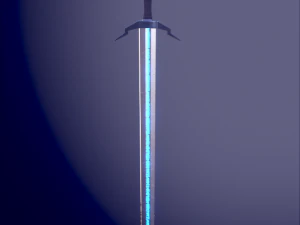 Ancient Nordic rune sword 3D Model
