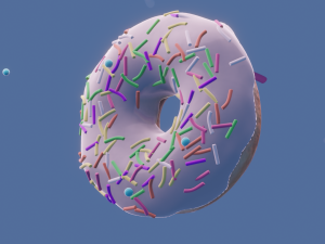 Donut collection chocolate vanilla blueberry strawberry pistachio Modelo 3D