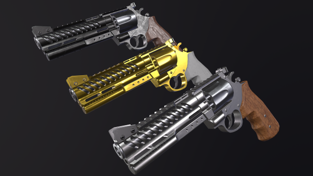 Magnum 44 3D-Modell .c4d .max .obj .3ds .fbx .stl .blend 