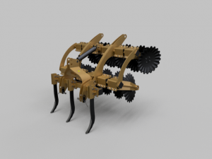 Disc harrow 3D-Modell