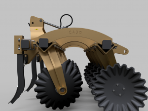 Disc harrow 3D-Modell