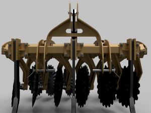 Disc harrow 3D-Modell