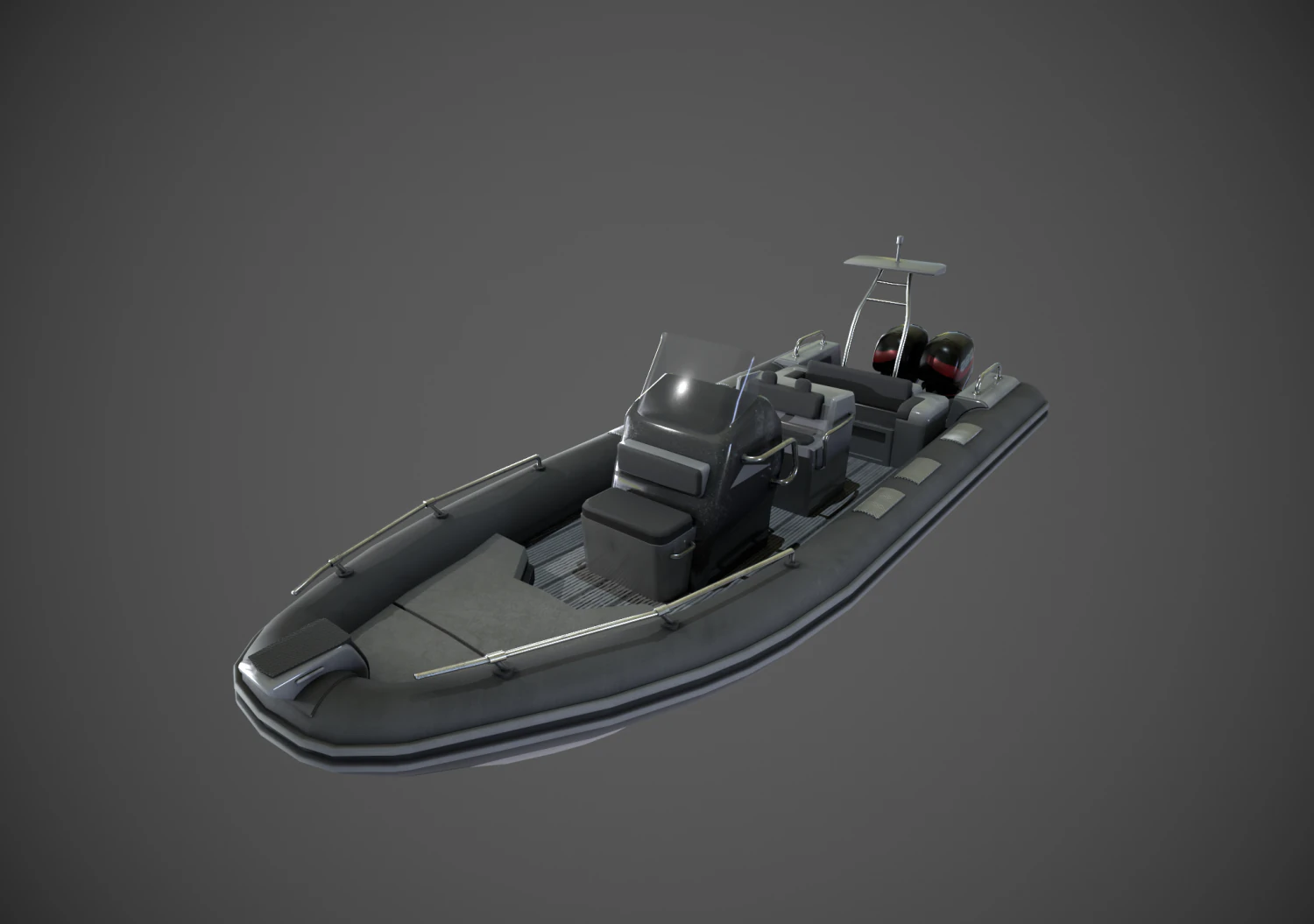 Speed Boat 3D Model .c4d .max .obj .3ds .fbx .stl .blend 