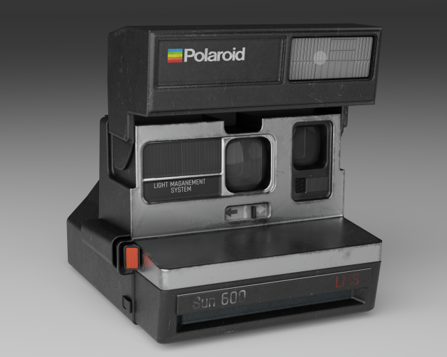 Polaroid Sun 600 Modelo 3D .c4d .max .obj .3ds .fbx .stl .blend 