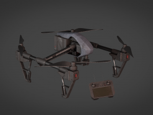 Drone and Controller 3D Model