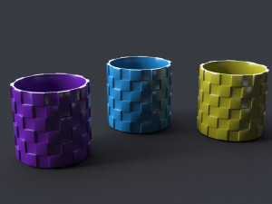 Plant Pot Holder 3D Print Model 3 3D Baskı Modeli