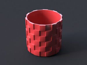 Plant Pot Holder 3D Print Model 3 3D Baskı Modeli