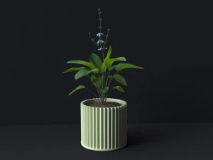 Botanical Bliss 3D Printable Set of 6 Exquisite Flower Pots 3D Print Model