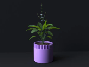 Botanical Bliss 3D Printable Set of 6 Exquisite Flower Pots 3D Print Model