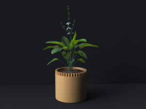 Botanical Bliss 3D Printable Set of 6 Exquisite Flower Pots Model do druku 3D