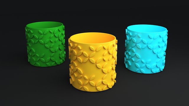 Plant Pot Holder 3D Print Model 10 3Dプリントモデル .c4d .max .obj .3ds .fbx .stl .blend 