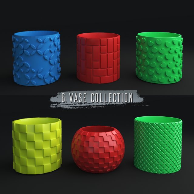 3D Printed STL File for Unique Pot and Vase Design 3D Print Model .c4d .max .obj .3ds .fbx .stl .blend 