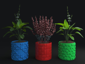 3D Printed STL File for Unique Pot and Vase Design 3D Print Model