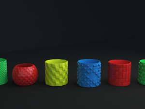3D Printed STL File for Unique Pot and Vase Design 3D Print Model