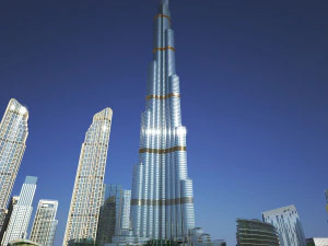 Edificio di Dubai - Area Burj Khalifa Modello 3D