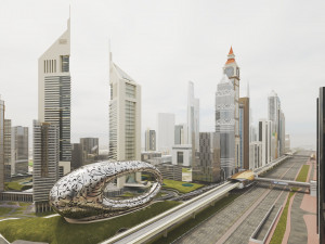 Dubai Jumeirah Emirates Area 3D Model
