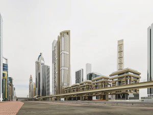 Dubai Jumeirah Emirates Area 3D Model