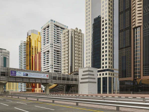 Dubai Jumeirah Emirates Area 3D Model