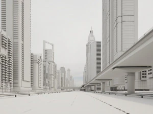 Dubai Jumeirah Emirates Area 3D Model