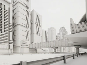 Dubai Jumeirah Emirates Area 3D Model
