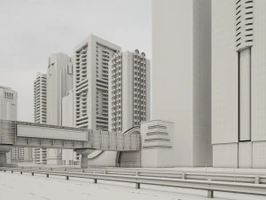 Dubai Jumeirah Emirates Area 3D Model