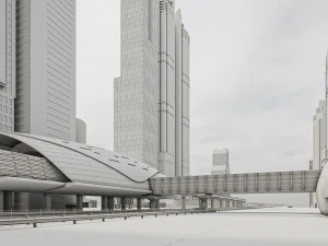 Dubai Jumeirah Emirates Area 3D Model