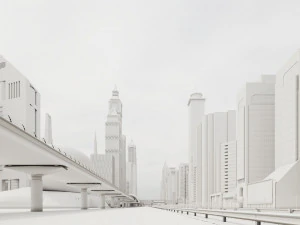 Dubai Jumeirah Emirates Area 3D Model