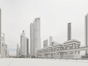 Dubai Jumeirah Emirates Area 3Dモデル