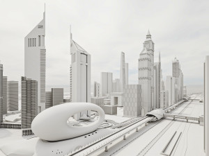 Dubai Jumeirah Emirates Area 3Dモデル