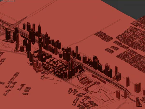 Dubai Jumeirah Emirates Area 3D Model