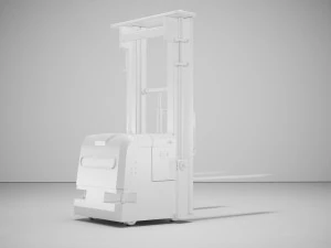 AGV Forklift 3D Model