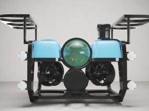 Underwater Robot Blue Model 3D