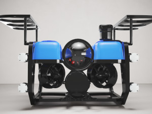 Underwater Robot Blue Model 3D