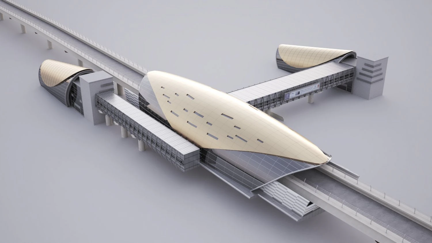 Dubai Metro Station 3D Model .c4d .max .obj .3ds .fbx .stl .blend 