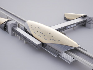 Dubai Metro Station Modèle 3D