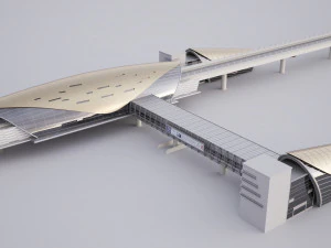 Dubai Metro Station 3D Model