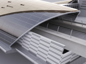 Dubai Metro Station Modèle 3D