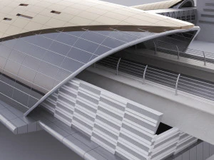 Dubai Metro Station 3D Model