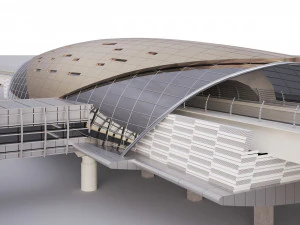 Dubai Metro Station 3D Model