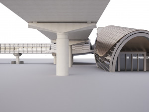 Dubai Metro Station Modèle 3D