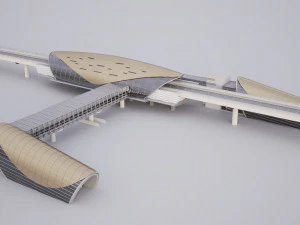 Dubai Metro Station 3D Model