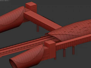 Dubai Metro Station 3D Model