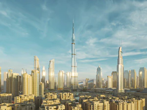 Dubai Building - Burj khalifa Area v2 3D Model